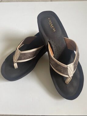 ✨ Authentic Coach Sandals – Worn Only 2-3 Times